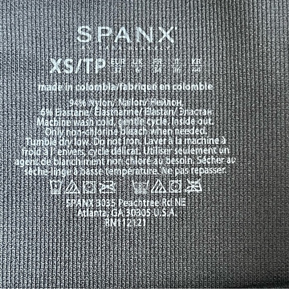 SPANX Look At Me Now Seamless Camo Green Leggings Women’s Size XS Shapes Flatter - Picture 9 of 10